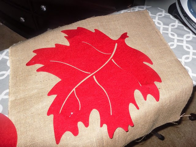 lindas almofadas de outono da decorao de feltro dollar tree