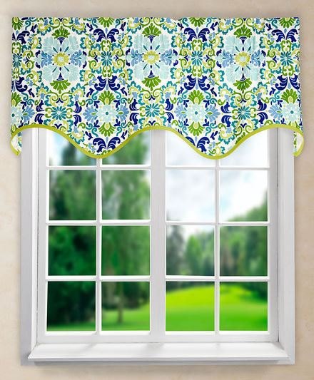 can i put 2 scalloped valances together, This is the valance I have in mind