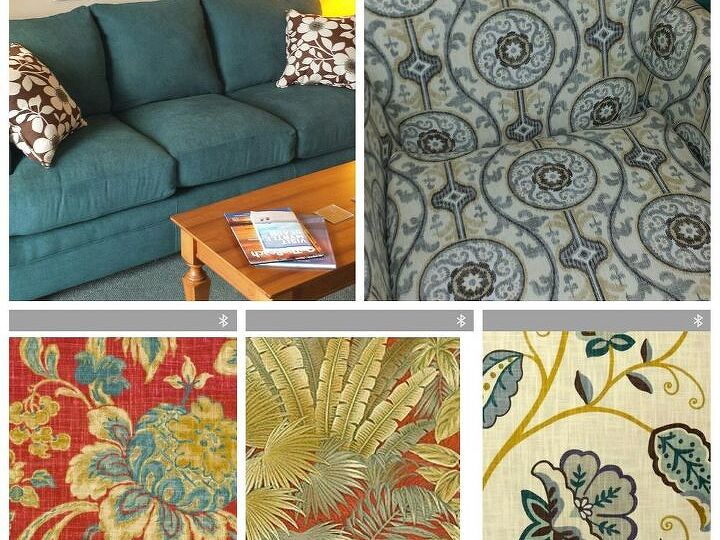 q drapery for oceanfront condo, home decor, living room ideas, reupholster, window treatments, Sofa chair fabrics I like