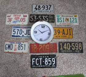 easy license plate wall art, bedroom ideas, crafts, repurposing upcycling, wall decor