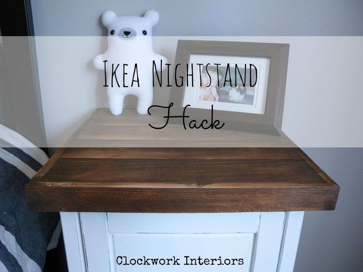 ikea hack customize a hemnes nightstand with reclaimed wood, painted furniture, repurposing upcycling