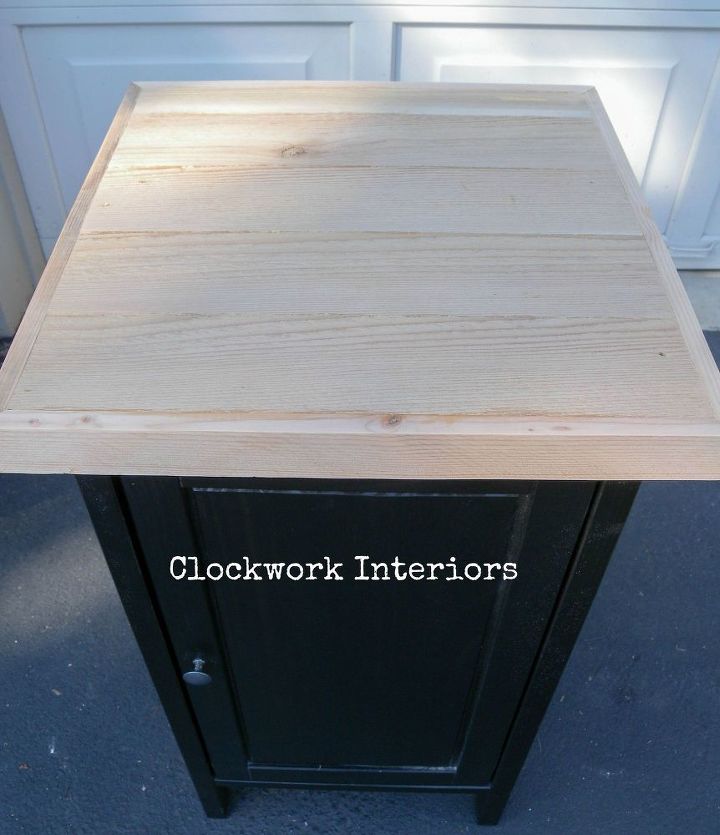 ikea hack personalize uma mesa de cabeceira hemnes com madeira recuperada