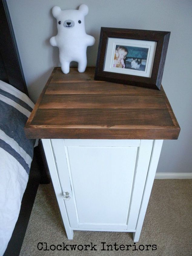 ikea hack - customize a hemnes nightstand with reclaimed wood