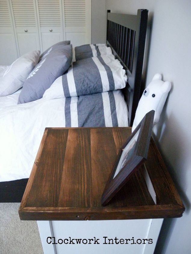 ikea hack personalize uma mesa de cabeceira hemnes com madeira recuperada