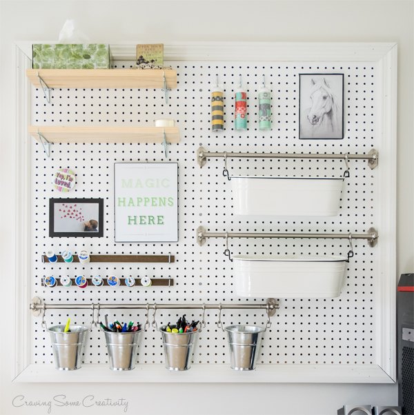 office and craft room reveal, craft rooms, home office, organizing, storage ideas, wall decor