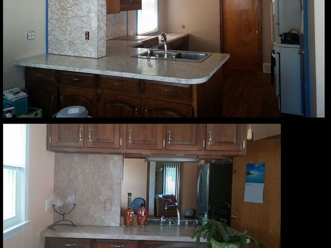 I Want To Redo My Bathroom Countertop With Paper Bags And Elmers