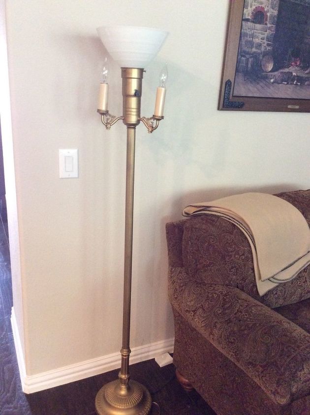 q what to do with this floor lamp, flooring, how to, lighting, repurposing upcycling