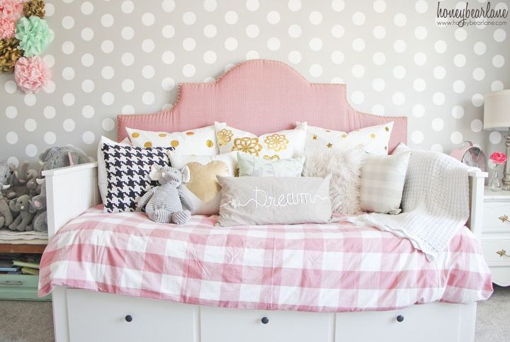 pink and gray little girl s room, bedroom ideas, home decor, paint colors, painting