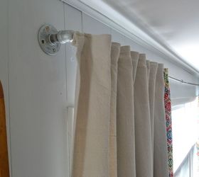 diy lined drop cloth curtains modified for large windows, diy, home decor, how to, reupholster, window treatments, windows