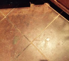 we want to know what to use to clean a stained concrete floor