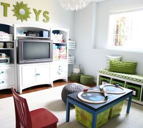 playroom must haves, entertainment rec rooms, shelving ideas, storage ideas, I Heart Organizing