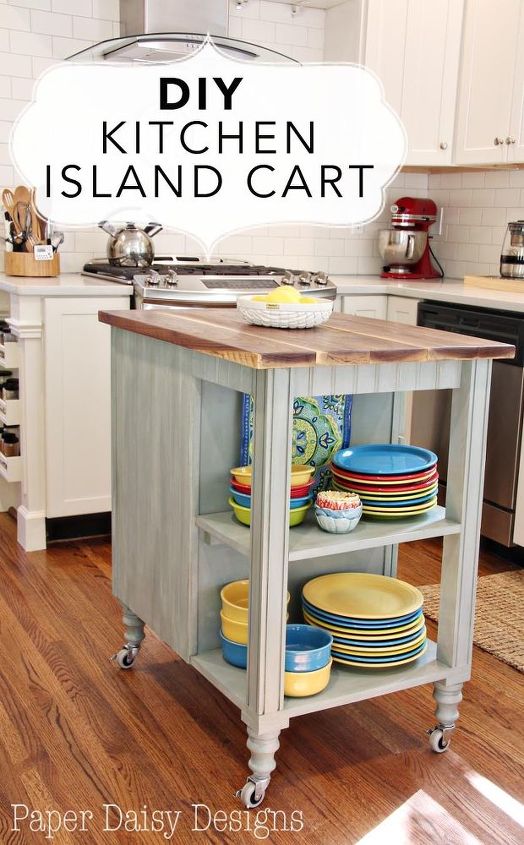 Diy Kitchen Island Cart With Plans, Easiest Way To Make A Kitchen Island