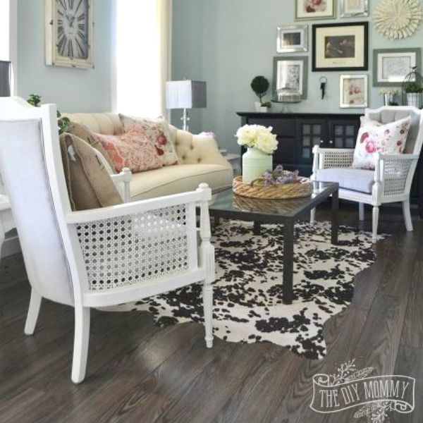 s 9 quick ways to get your dream rug on a shoestring, flooring, reupholster, Cut a Unique Design From Fabric