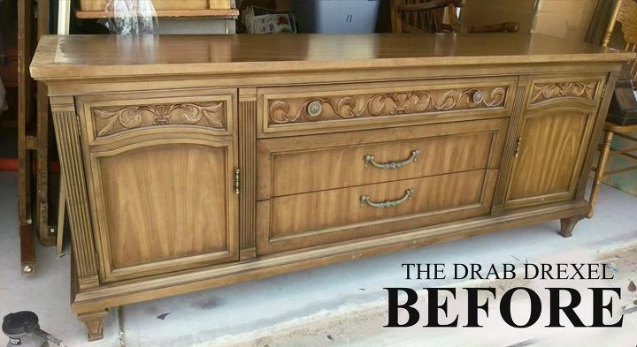 painting new life into a drab drexel buffet sideboard, painted furniture