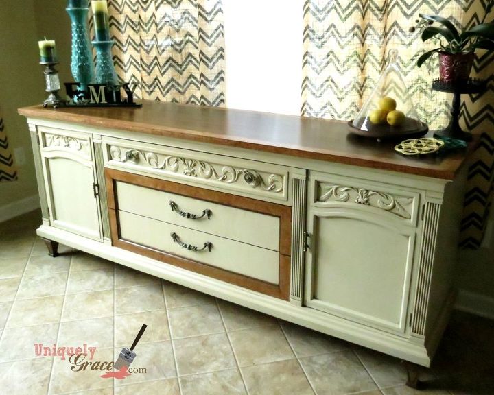 painting new life into a drab drexel buffet sideboard, painted furniture