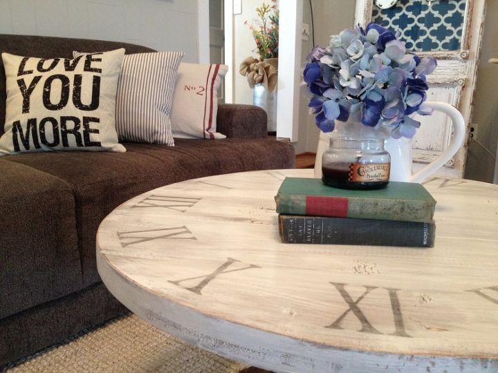 Round And We Go The Story Of My Diy Coffee Table Hometalk Round And We Go The Story Of My Diy Coffee Table Painted