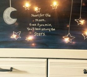 shoot for the moon lighted canvas, crafts, how to, wall decor
