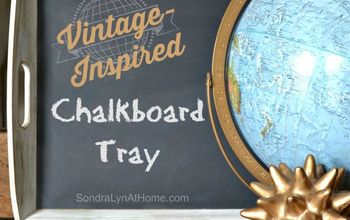 Vintage-Inspired Chalkboard Tray