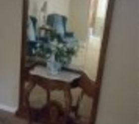 q anyone have any suggestions to enhance this mirror with table, home decor, painted furniture