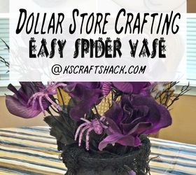 Dollar Store Crafting - Spider Web Vase