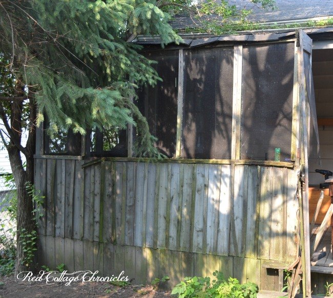 screen porch renovation, decks, outdoor living, porches, Screen Porch Exterior Before