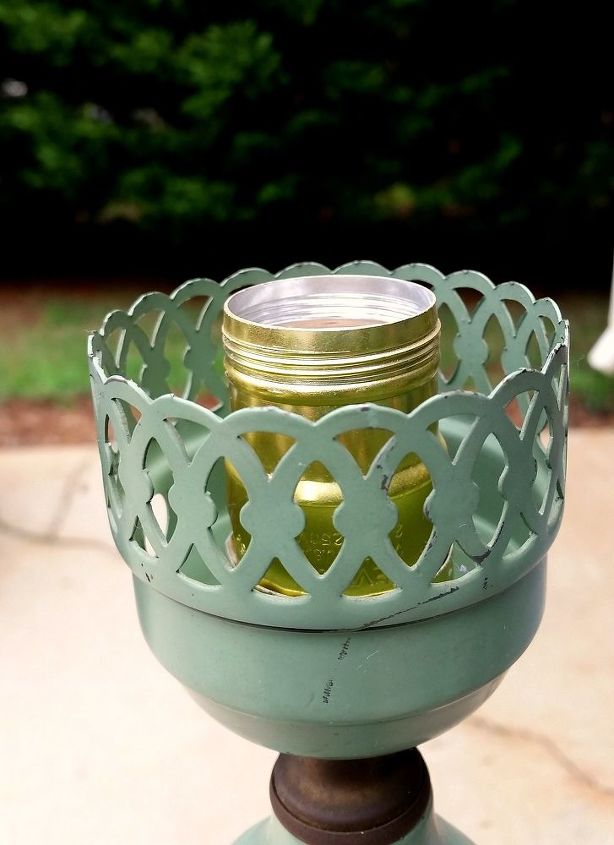 from old floor lamp to new solar lights, lighting, outdoor living, repurposing upcycling