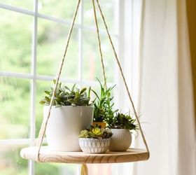 diy floating shelf, diy, home decor, shelving ideas, succulents, woodworking projects