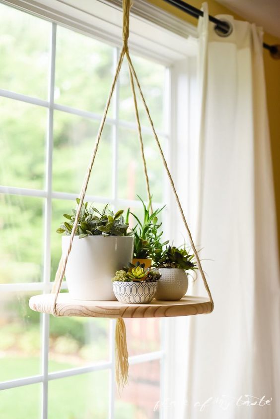 diy floating shelf, diy, home decor, shelving ideas, succulents, woodworking projects