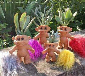 10 whimsical planters you didn t know you needed, A Collection of Troll Dolls