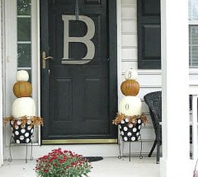 diy pumpkin topiary, crafts, halloween decorations, seasonal holiday decor
