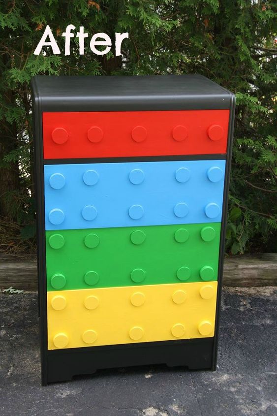 lego dresser, painted furniture, repurposing upcycling