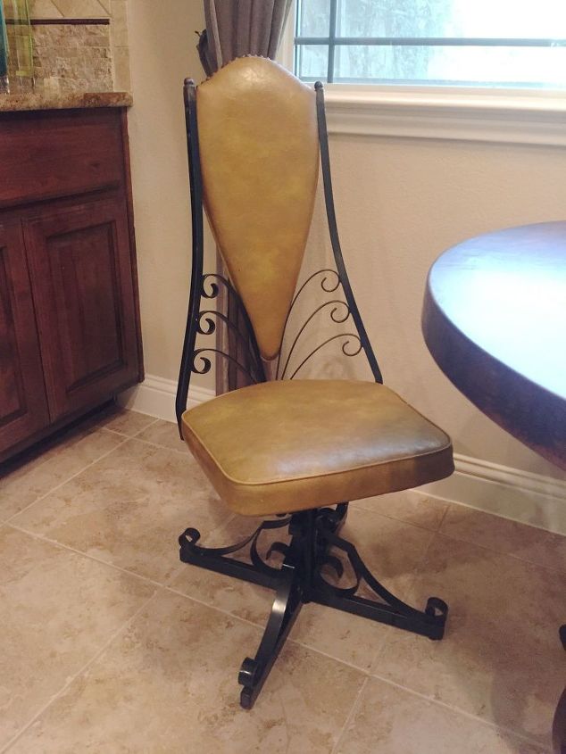 add height to my 70 s iron swivel chairs