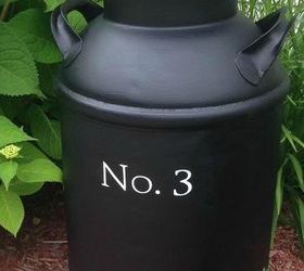 11 charming things you can do with an old milk can, Make a Bold House Number Sign