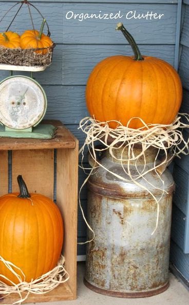 11 charming things you can do with an old milk can, Include It in Your Fall Decorations