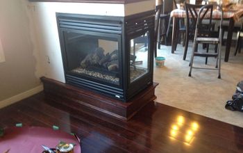 We Removed a Half Wall and Added a 3 Sided Fireplace
