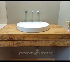 powder room is almost there but that s not all, bathroom ideas, countertops, diy, repurposing upcycling, small bathroom ideas, woodworking projects