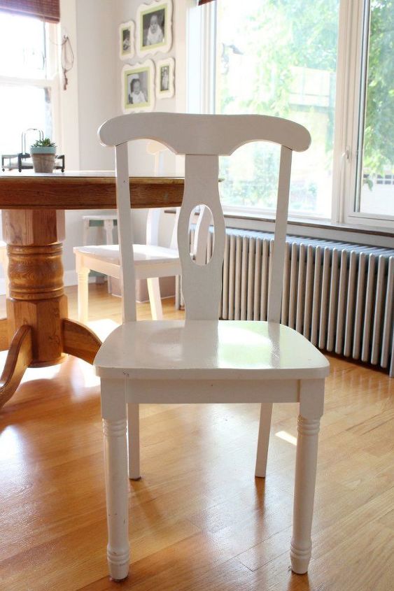 how to stencil kitchen chairs, how to, painted furniture