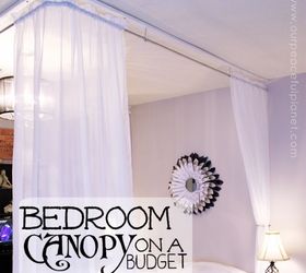 make an inexpensive bed cannopy, bedroom ideas, diy, how to