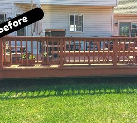 deck cover a diy outdoor space makeover story, decks, diy, outdoor living, painting