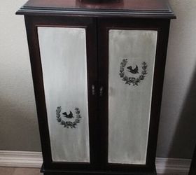 jewelry armoire update, painted furniture, Finished