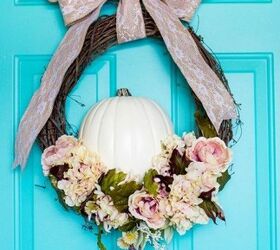 fall floral pumpkin wreath, crafts, seasonal holiday decor, wreaths