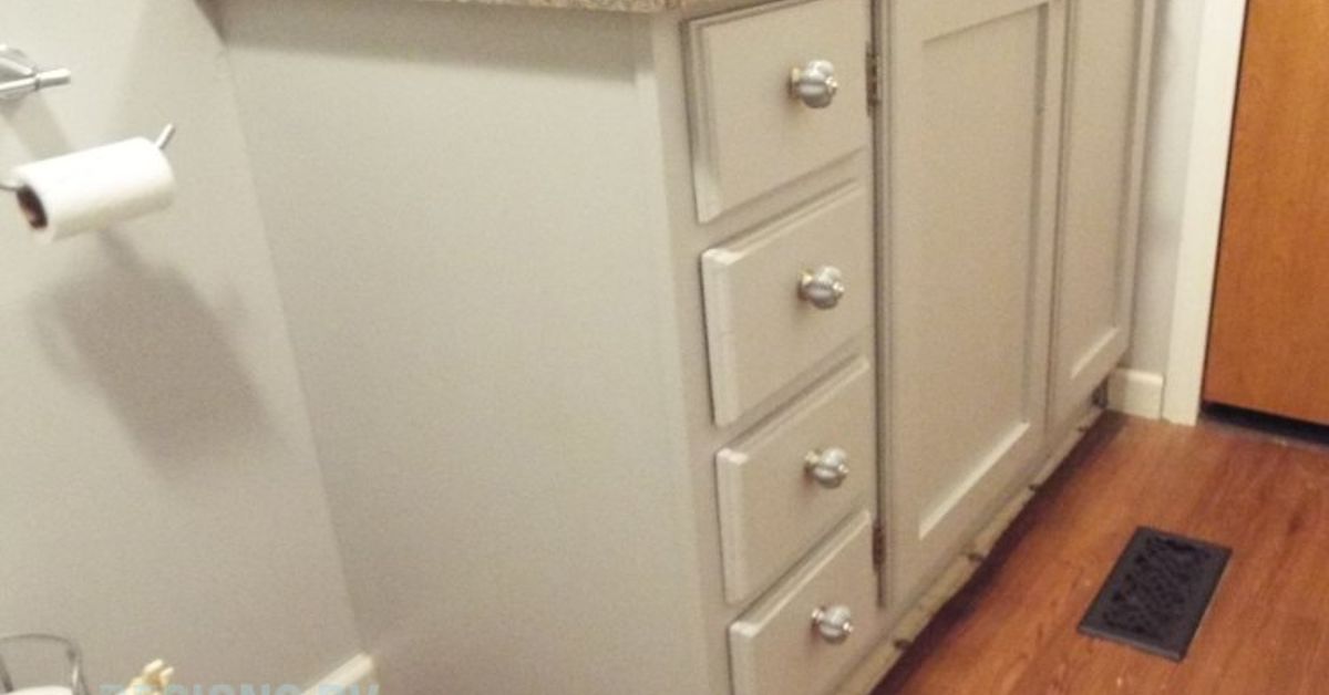 A Custom Built Bath Vanity With A Built In Hamper Hometalk