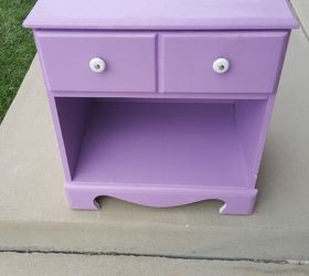 q what do i do about an ugly base color, painted furniture, painting over finishes, Ugly purple nightstand