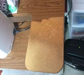 Painting 1980 s desk of particle board with contact paper Hometalk