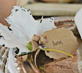 diy fall name cards, chalk paint, crafts, seasonal holiday decor