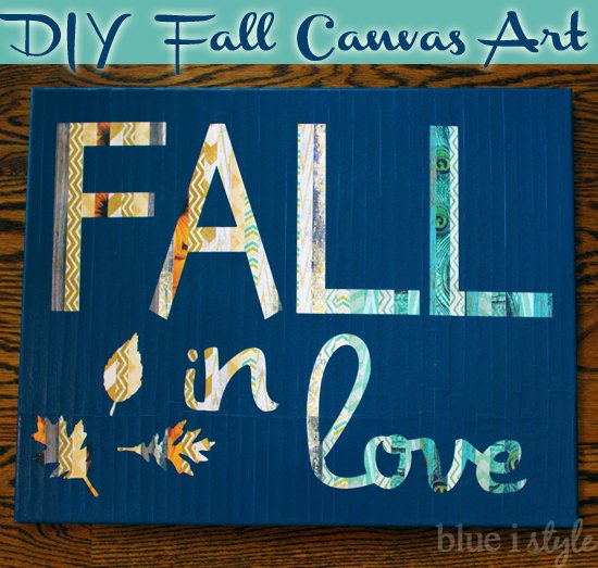 fall in love canvas art, crafts, seasonal holiday decor
