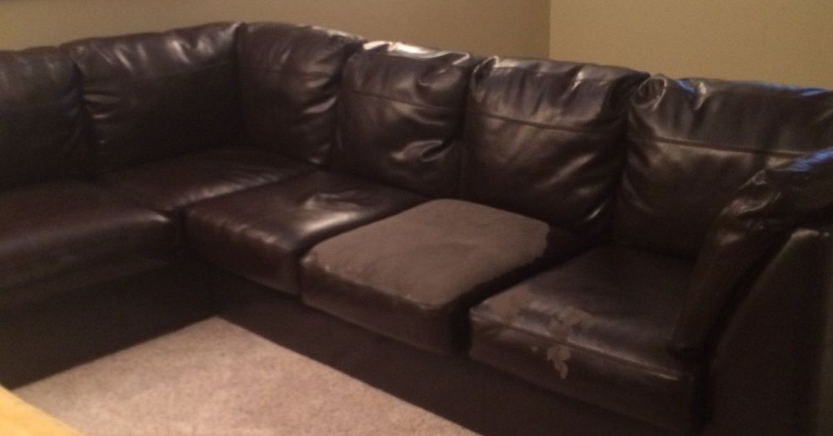 How to salvage bi-cast leather couch | Hometalk