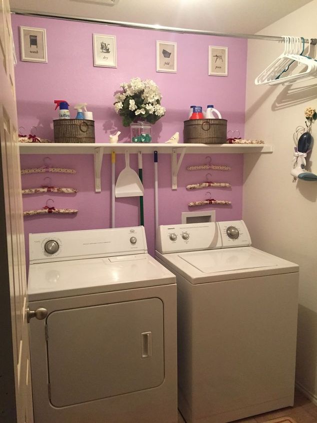 laundry room makeover, home decor, laundry rooms, painting, shelving ideas, wall decor