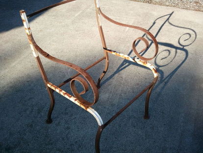 Iron Patio Chairs, Reupholster Patio Chairs