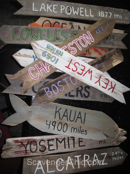 signpost made of pallet wood, diy, how to, outdoor living, pallet, woodworking projects